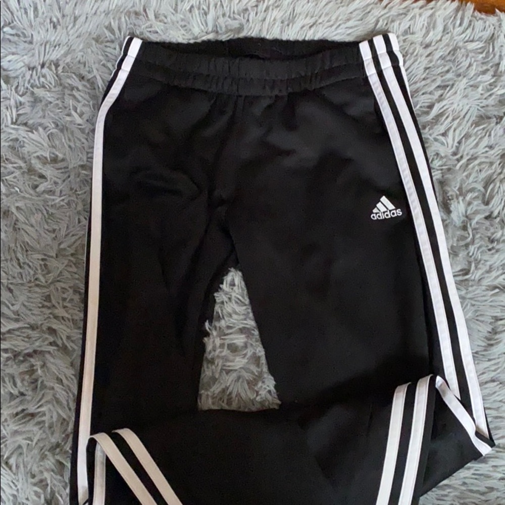 Black adidas joggers